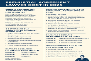 Prenuptial Agreement Lawyer Cost in 2025: A Complete Guide